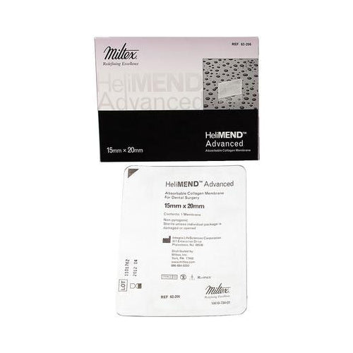 Miltex Integra 62-206 HeliMEND Advanced Collagen Dental Membrane 15mm x 20mm Miltex Integra 62-206 HeliMEND Advanced Collagen Dental Membrane 15mm x 20mm